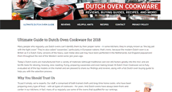 Desktop Screenshot of dutchovencookware.com